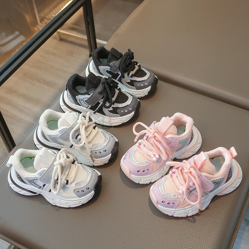 

Детские кроссовки для детей 1-8 лет, дышащая обувь для мальчиков и девочек, легкая толстая прогулочная обувь, детская обувь