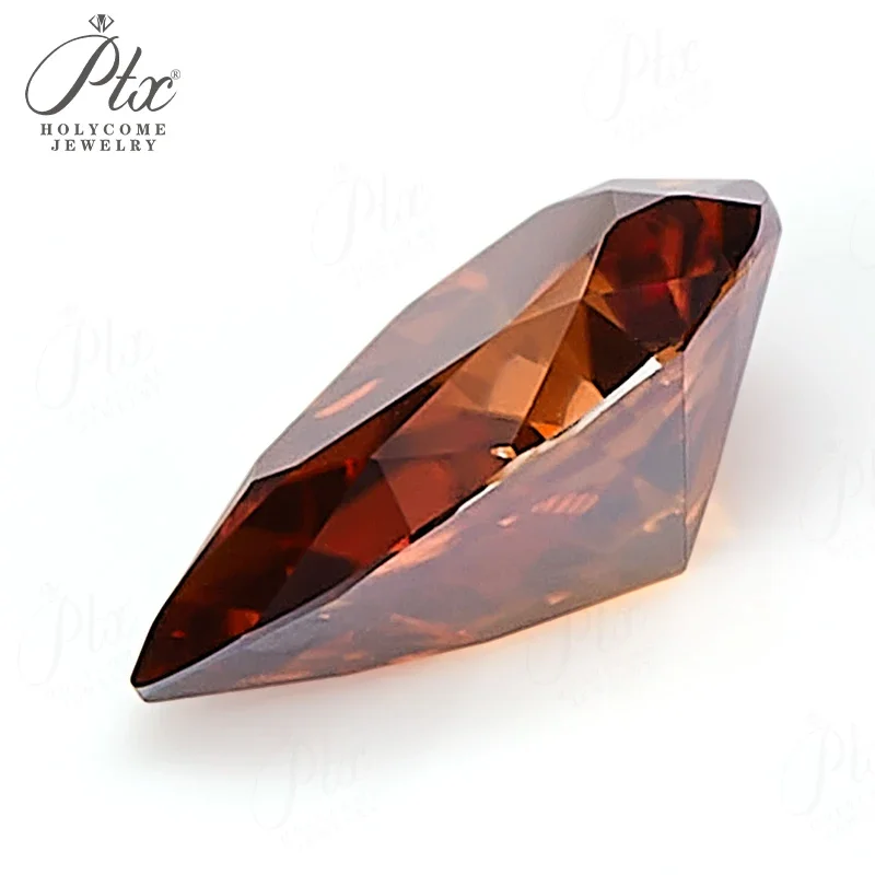 Moissanit-Diamant Asscher Oval Birnenförmiger Schliff mit GRA-Zertifikat Granatfarbe VVS1 Reinheit Perlen für Schmuckherstellung Charms – Detail 19