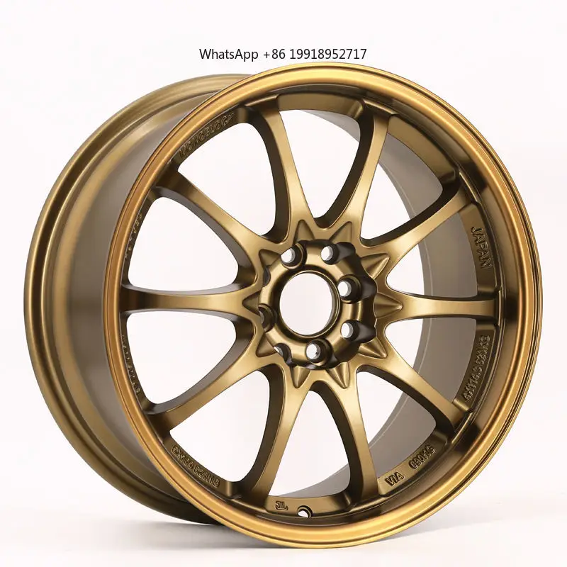 Rines de Aleación para Automóviles de 15 16 17 18 Pulgadas, 5x100 5x108 5x112 5x114.3 5x120mm, Rines Todoterreno para Autos Modificados
