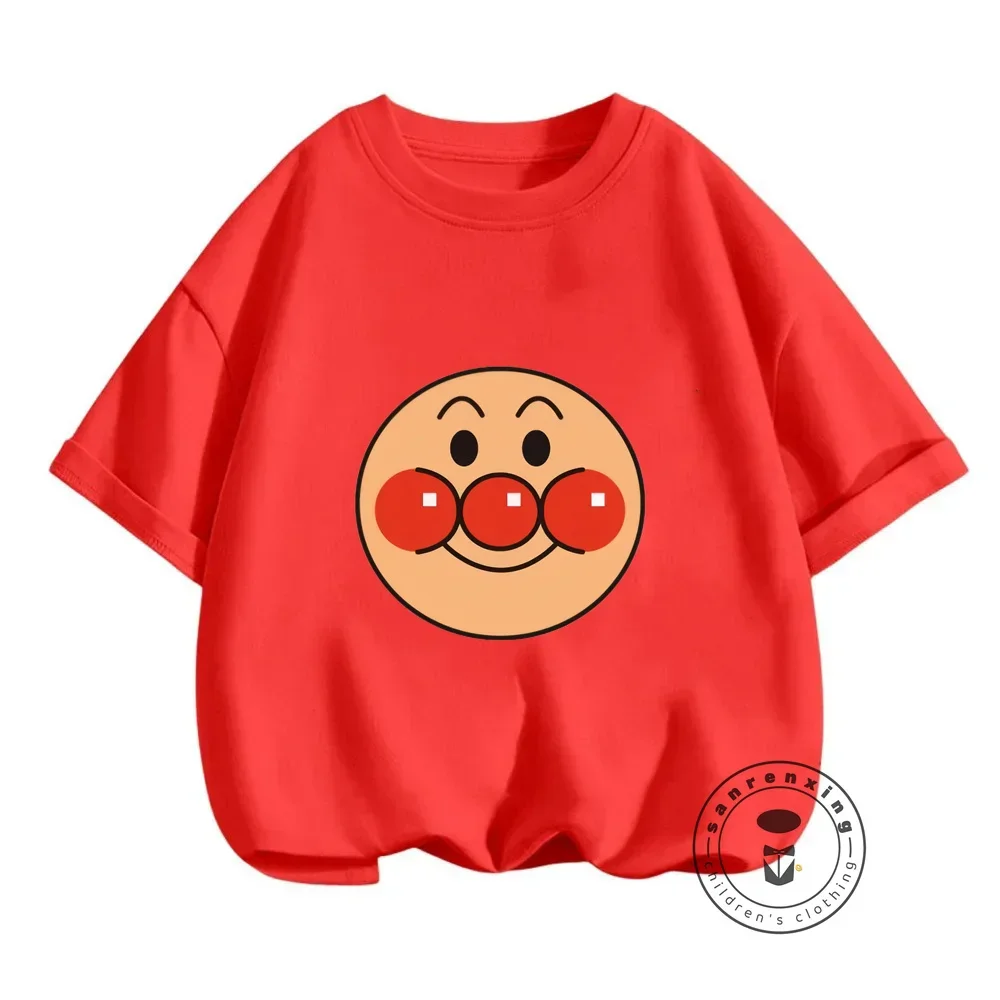 Cute Anpanman T-shirts Featuring Soft Fabric and Japanese Style Kawaii Summer Fashion for Boys and Girls on a Budget Hot Sellers