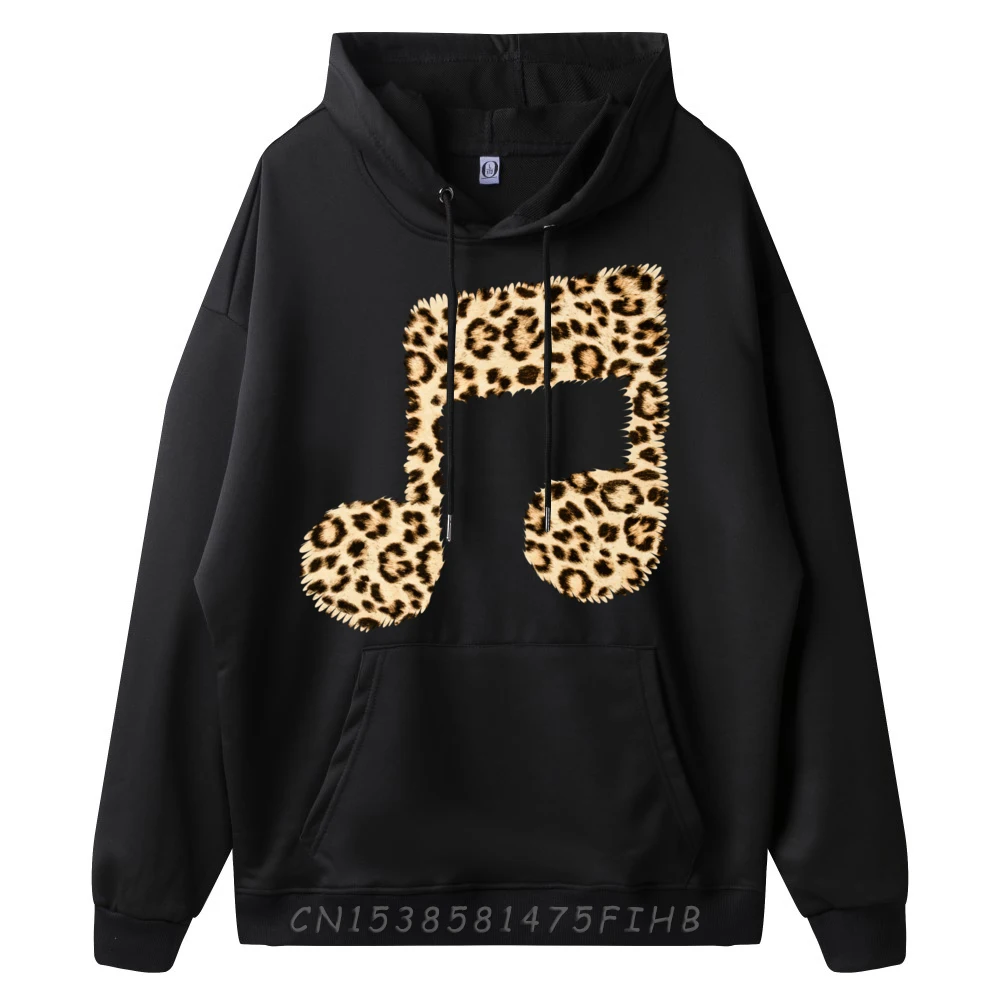 Cool Music Note Symbol Music Teacher Best as Cheetah Leopard Luxury Hoodies Oversize Long Sleeve 4TH of July