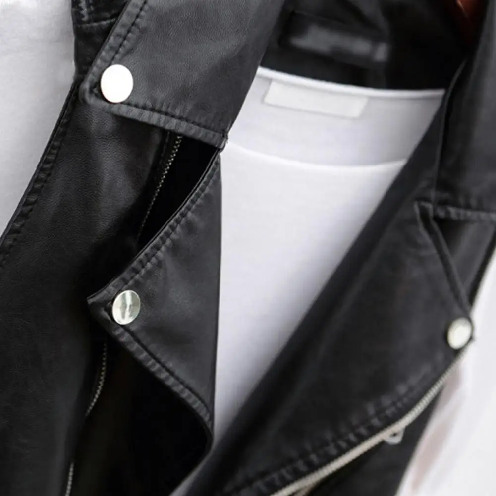 Chaleco de mujer, abrigo con cinturón de piel sintética, decoración, cuello vuelto, sin mangas, bolsillos con cremallera, chaleco Retro para motocicleta, prendas de vestir exteriores