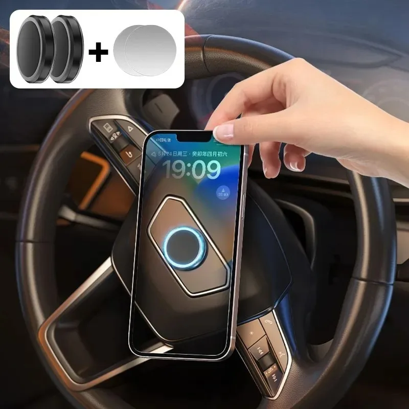 Magnetic Car Steering Wheel Phone Holder Smartphone Stand Universal Strong Magnet Car Mobile Phone Mount Support GPS Brackets