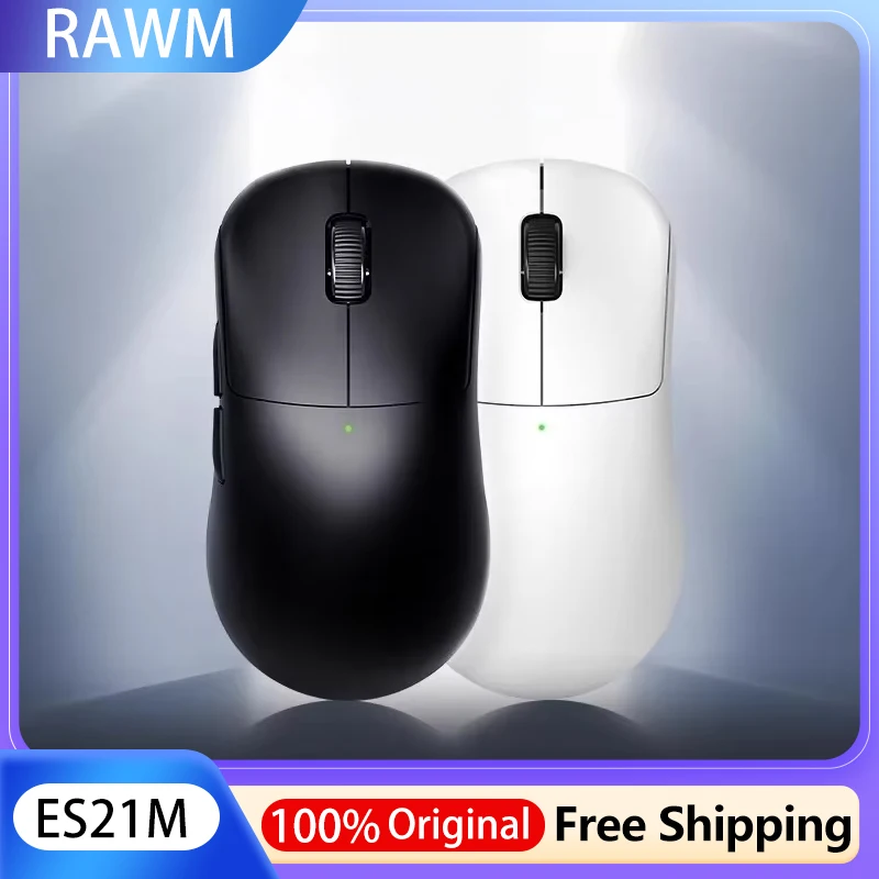 

Беспроводная мышь Rawm Es21M Paw3950 Nordic52840 8k Return Легкая игровая мышь 30000 точек на дюйм Пользовательские аксессуары для киберспорта и ПК для геймеров