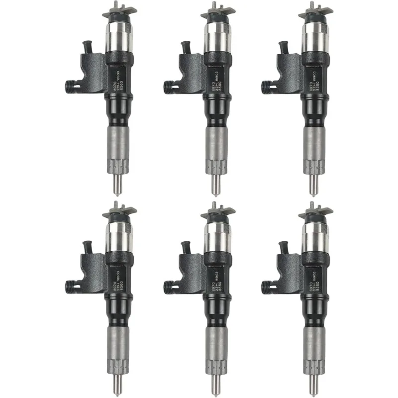 

6PCS Common Rail Injector 8-98151856-3 8981518563 095000-8790 095000-8791 095000-8792 For Isuzu 4HK1 6HK1 Engine DI Excavator