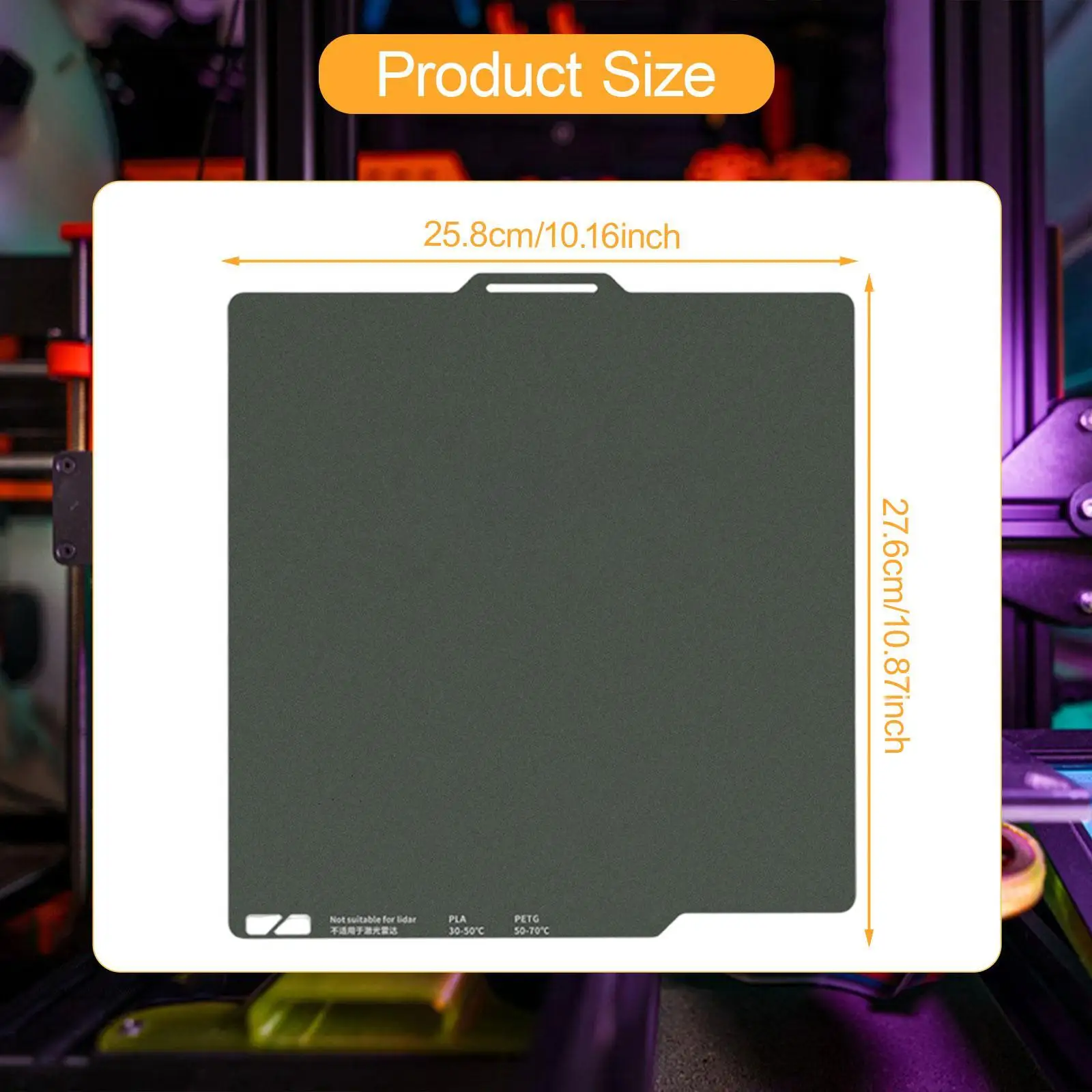 3D-printer bouwplaat Bedplaat Hechting Flexibel printplatform Eenvoudig te gebruiken 3D-printaccessoires Dubbelzijdig voor PA