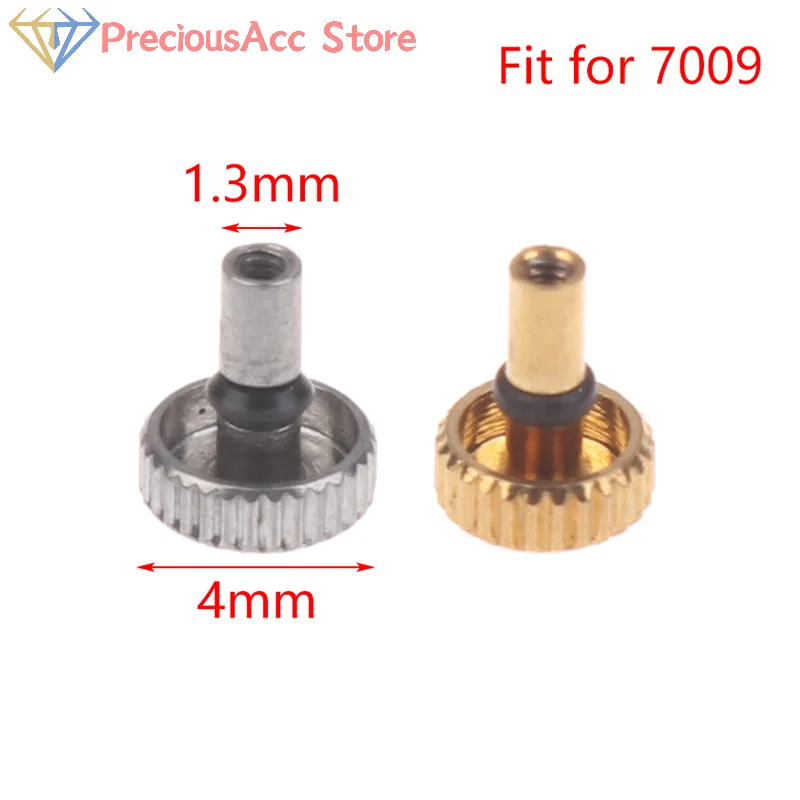 1/5Pcs 7009 8200 Watch Crown Stainless Steel Stem Handle For 46941 46943 Movement Repair Part
