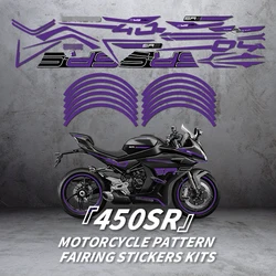 For CFMOTO 450SR Violet Sticker Modification Kit Printing Sticker Kit for motorcycle accessories protection and decoration