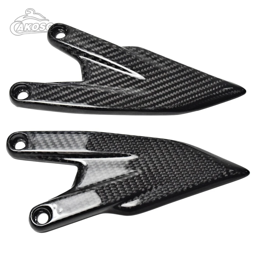 For KTM Duke 690 2012-2019 Dry carbon fiber motorcycle shell accessories Heel Guards 3K Plain weave glossy