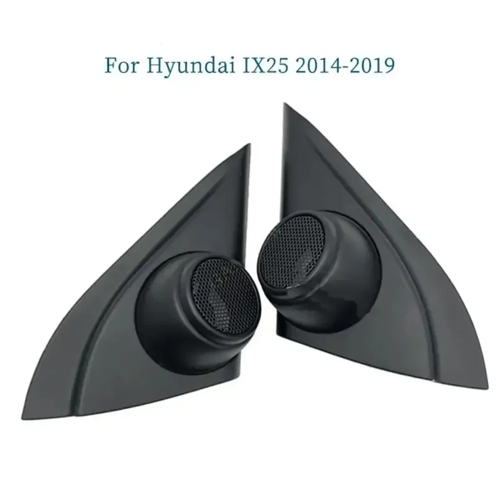 For Hyundai IX25 2014-2019 2PCS Car Tweeter Refitting Audio Door Angle Gum Speaker Cover Boxes Mounts