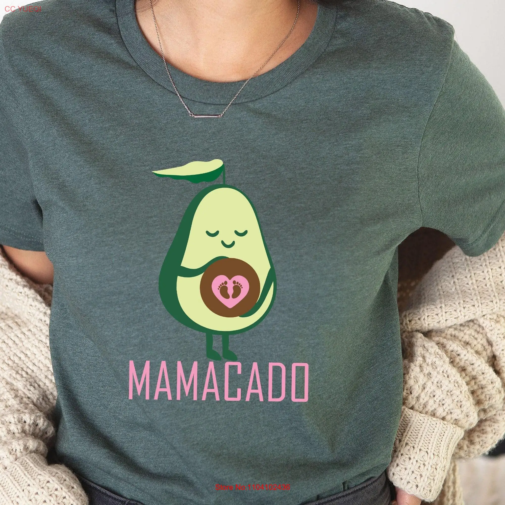 Mamacado T Shirt Maternity Pregnancy New Mom PregnanT Baby Announcement To Be  long or short sleeves