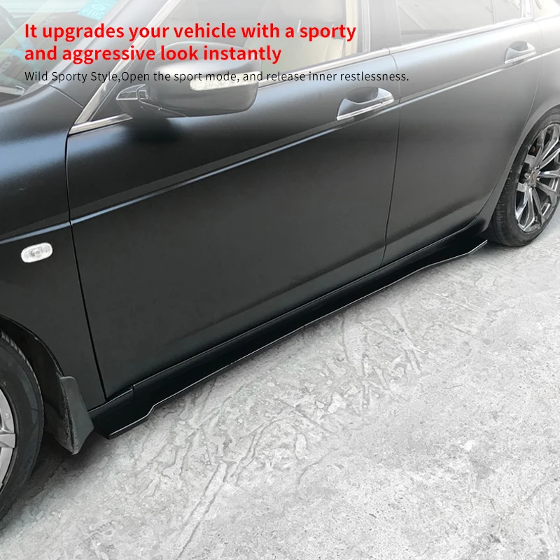 

Для Honda Accord 2008-2013 автомобильные модификационные детали черный/углеродное волокно ABS боковая юбка автомобиля удлинение губ разделитель губ