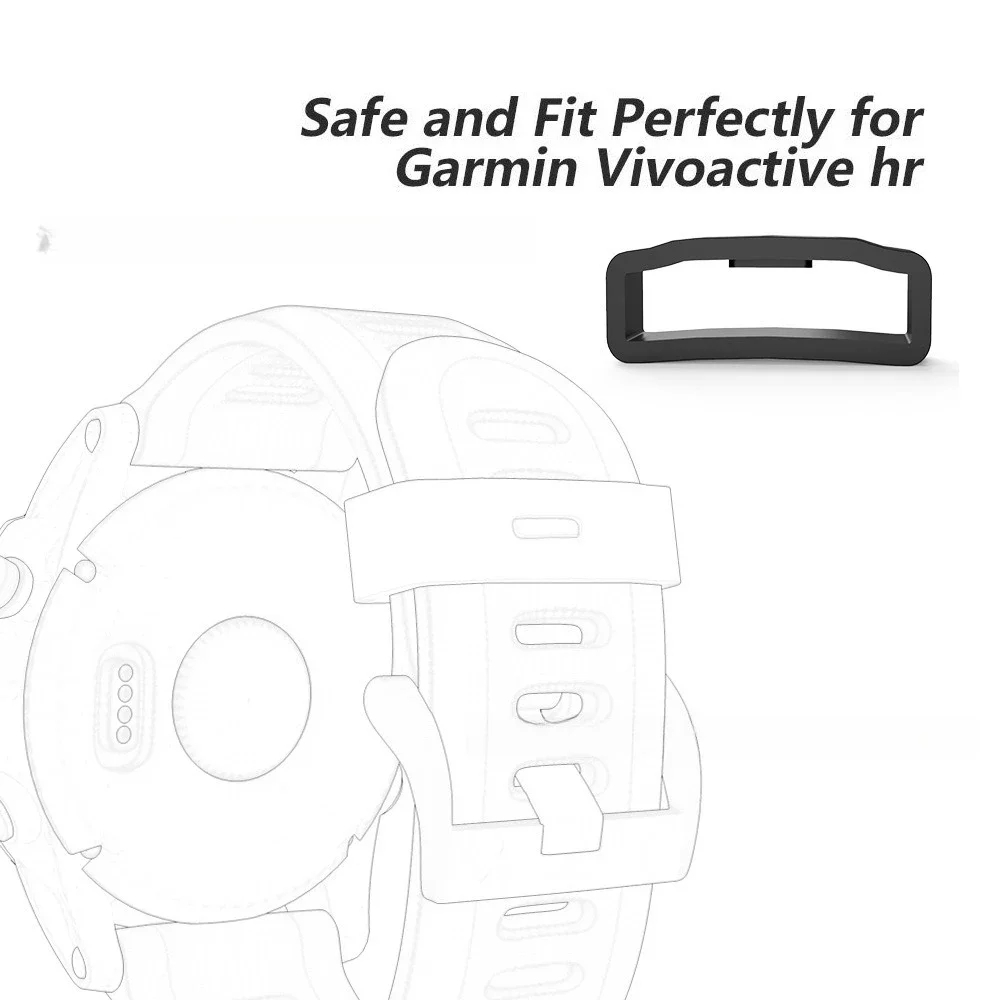 

For Huawei Samsung Xiaomi Watch Band Keeper Silicone Ring Accessories Safety Buckle Strap Holder Loop Rubber