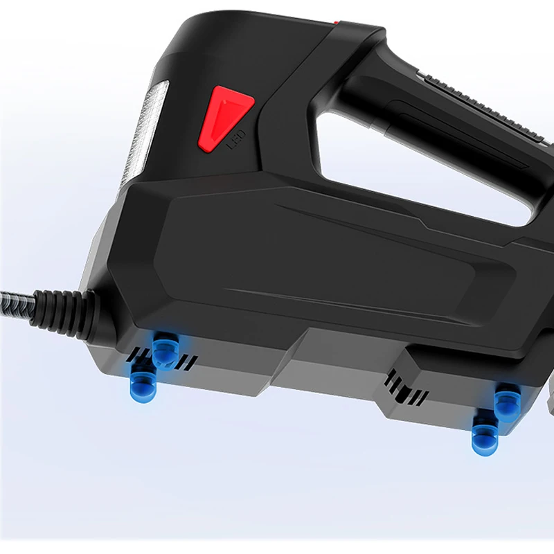 Inflador de pneus de carro portátil inteligente display digital compressor de ar 10 s carga rápida com iluminação led 12 v bomba de ar sem fio