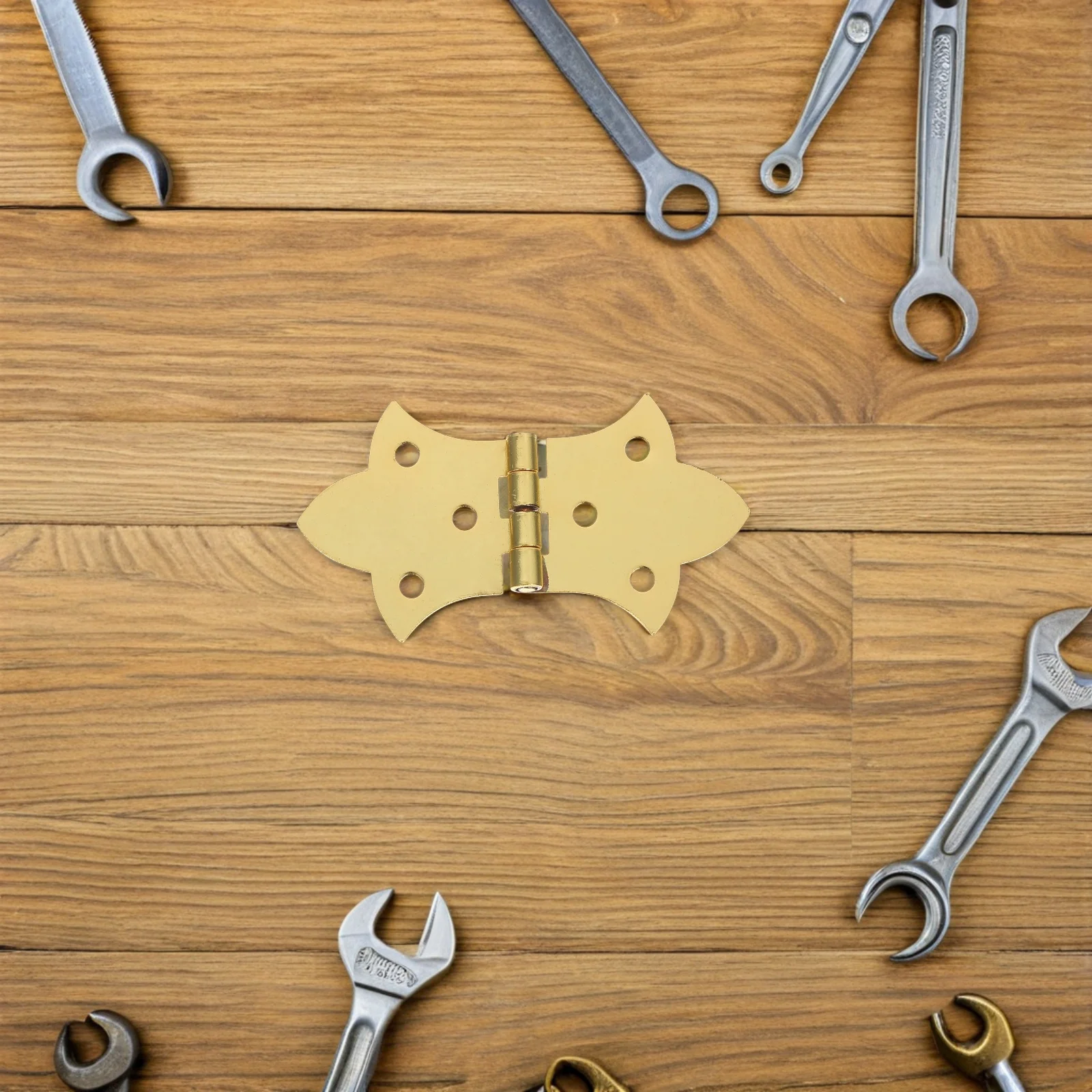 

12 Pcs Jewelry Box Hinges Chest Replacement for Wood Cabinet Door Kitchen Cabinets Small Crafts Furniture