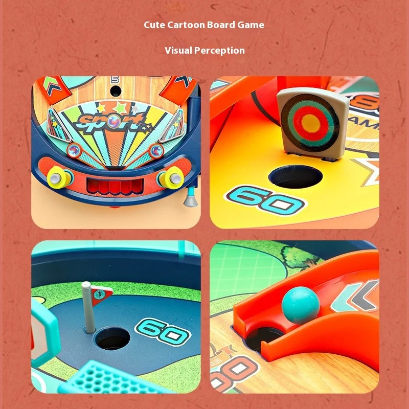 Juego de máquina de pinball para niños, juguete de mesa interactivo para padres e hijos, juego de batalla de reacción y coordinación mano-ojo para fiesta en casa