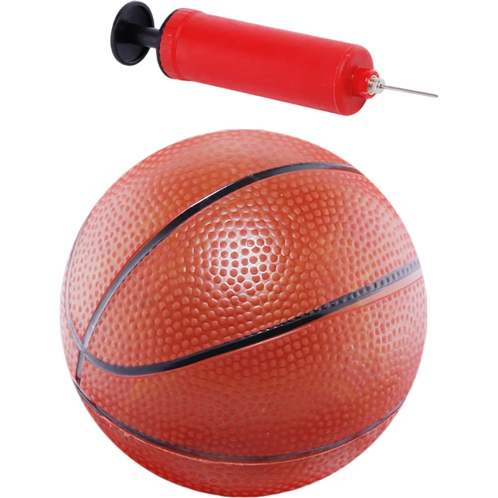 

1 Set of Mini Basketball Pool Basketball Toys with Inflation Pump Beach Pool Game Party Supplies Basketball with Inflation Pump