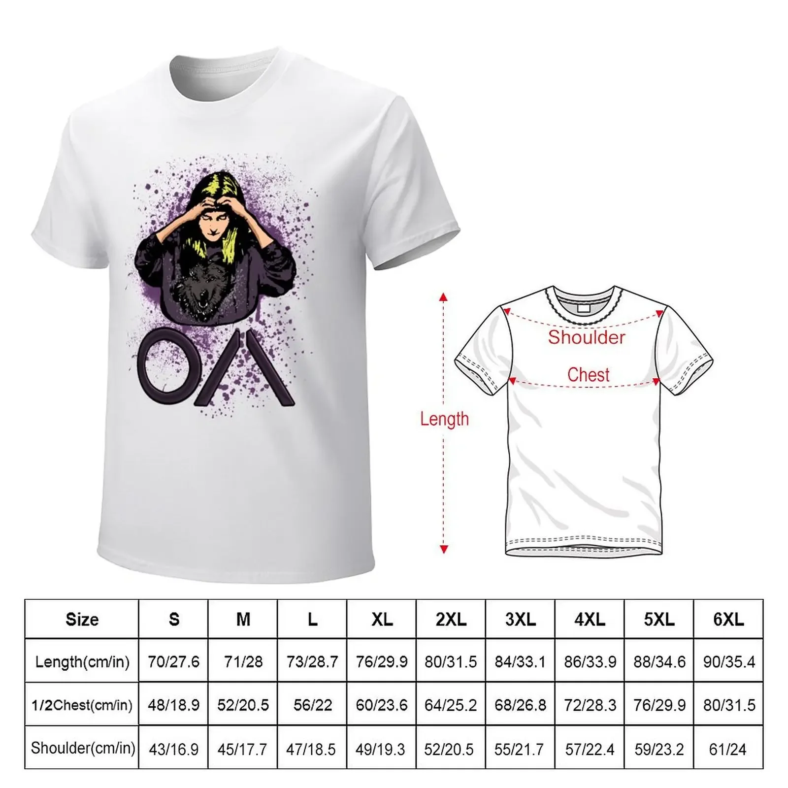 The OA Splatter T-shirt quick drying kawaii clothes tshirts for men