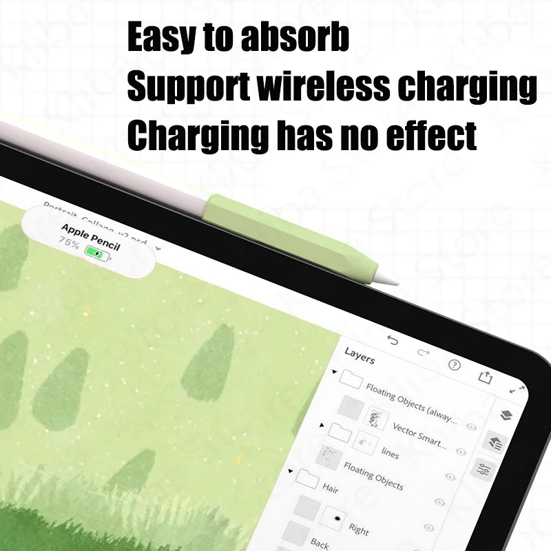 Stylus Abdeckung Silikon Pen Fall Für Apple Bleistift 2 Farbe Passenden Stylus Schutzhülle Nicht-slip Anti-herbst stift Abdeckung