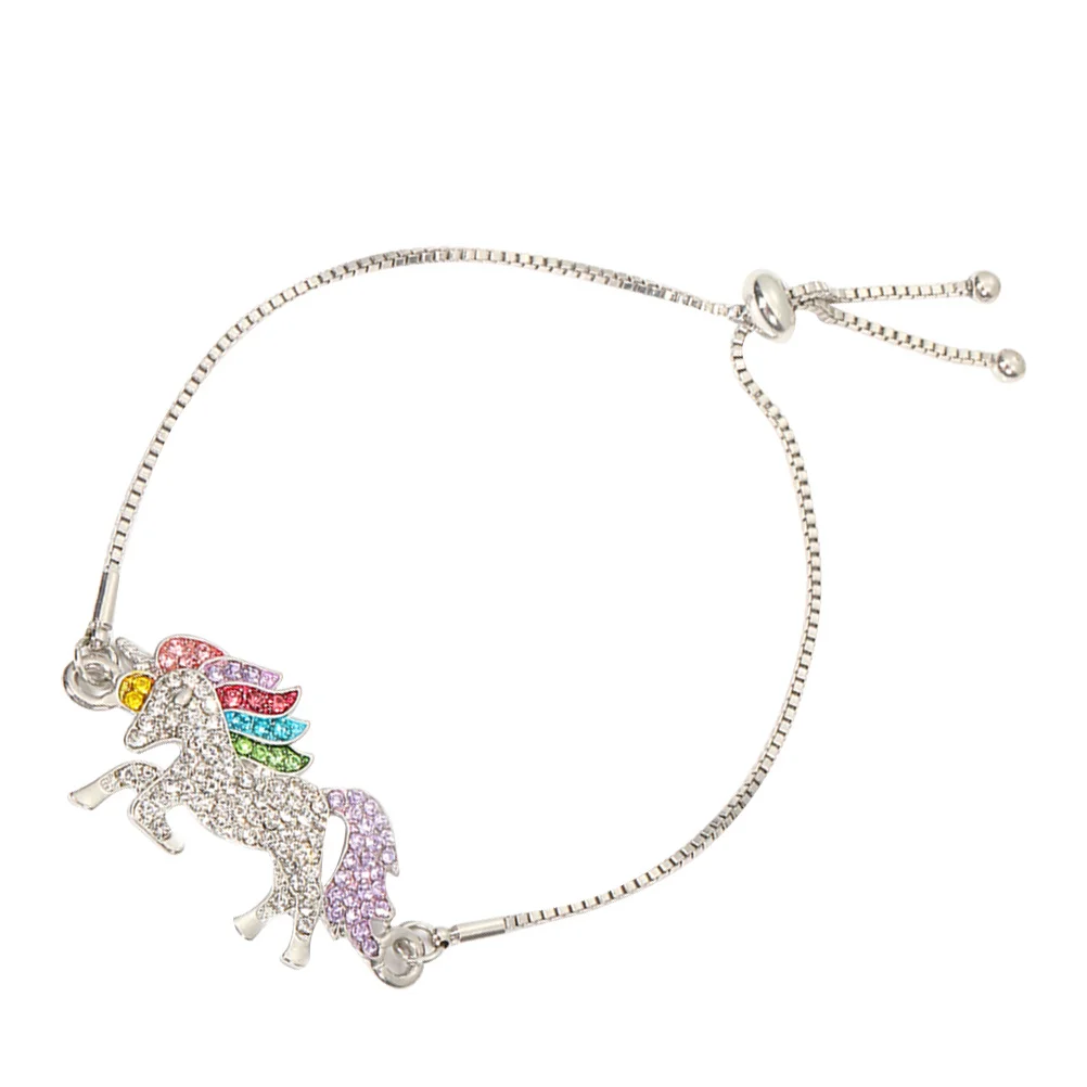 

Silver Bracelet Charming Jewelry for Women Girls Party Casual Birthday Halloween Vacation Gift Unicorn Necklace