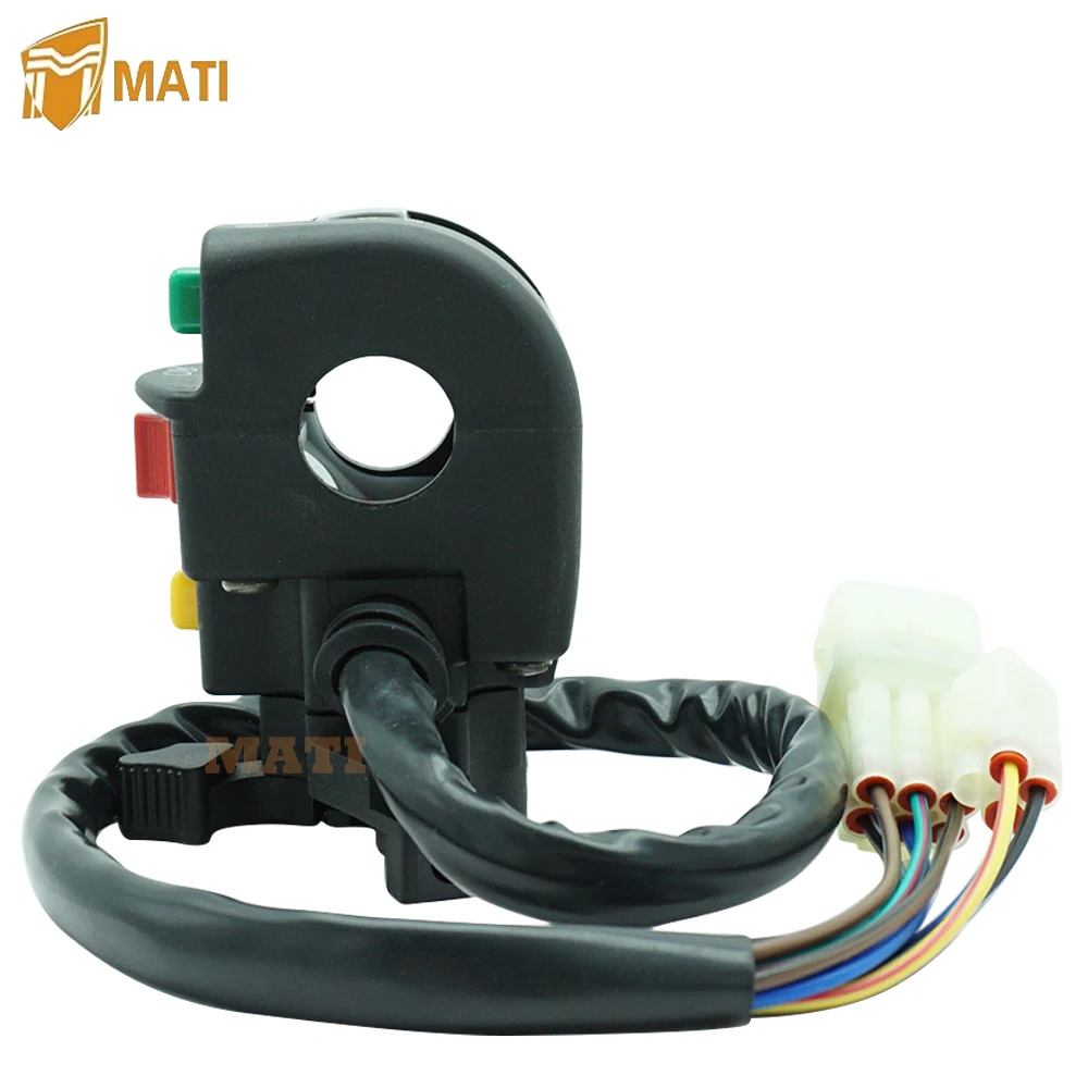 Left Handlebar Control Start Stop Headlight Switch 3303-852 for ATV Alterra Arctic Cat 150 250 300 Replacement 3303-852 3304-684