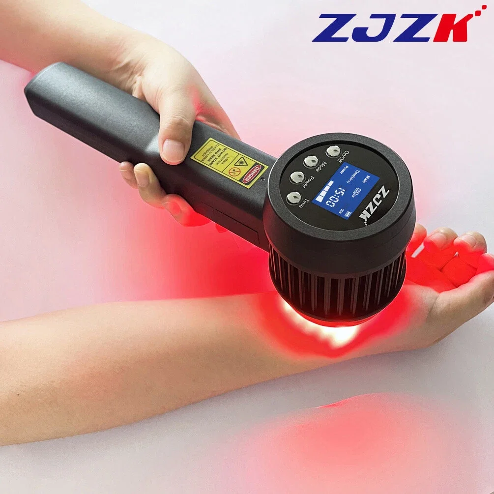 

Мощный инфракрасный лазерный терапевтический аппарат ZJZK 8W (20x808нм+5x905нм) для глубокого восстановления тканей, снятия боли и реабилитации после спортивных травм