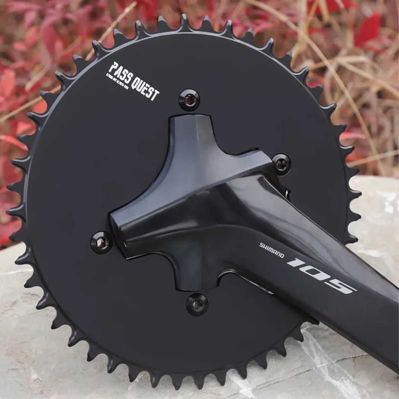 PASS 110BCD (4-bolt AERO) Completely closed Round Narrow Wide Chainring For shima* R8000 Crank 9/10/11/12 speed regular chains
