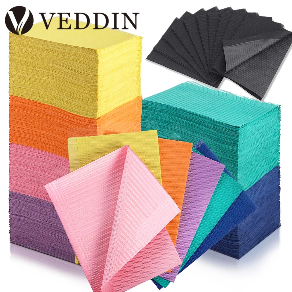 

250/125/10pcs Tattoo Clean Pad Disposable Colorful Dental Bibs Tattoo Table Covers Cleaning Wipes Napkin Tattoo Accessories