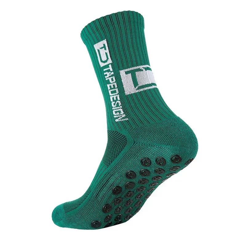Neue Stil Fußball Socken Runde Silikon Saugnapf Grip Anti Slip Fußball Socken Sport Männer Frauen Baseball Rugby Socken – Detail 11