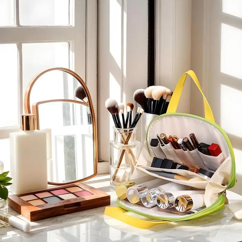 

Makeup Organizer Bag Travel Makeup Bag Storage Organizer Large Capacity Pouch Portable Storage Container With Compartments &