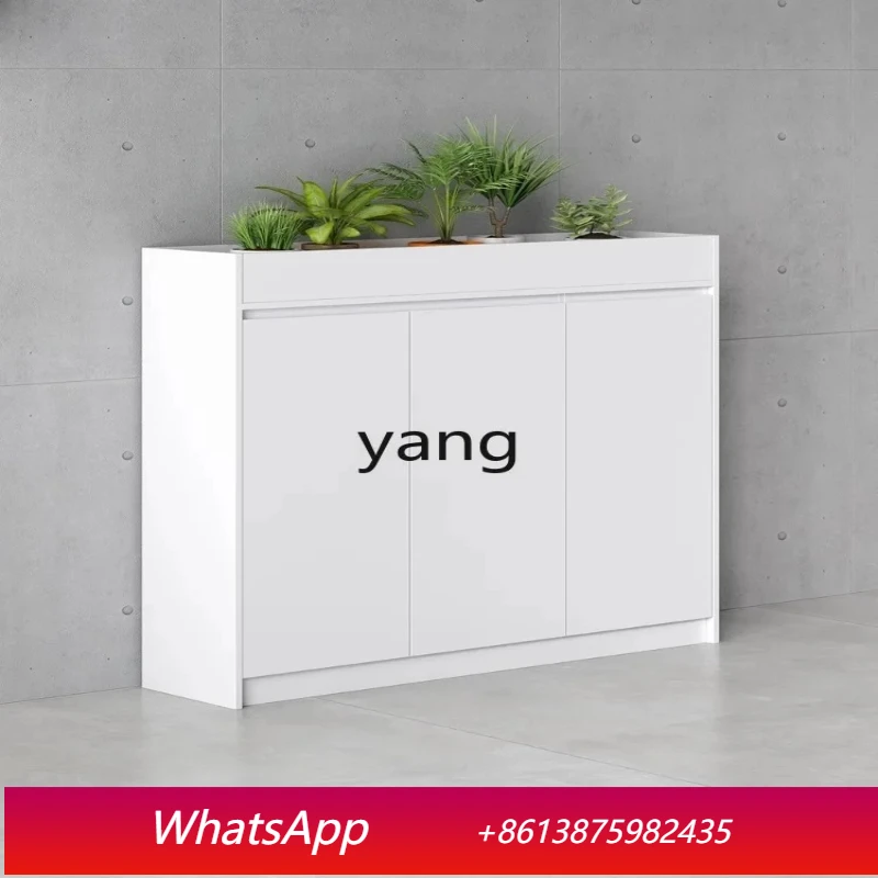 LHM  office cabinet with lock password wooden low cabinet tea combination floor cabinet