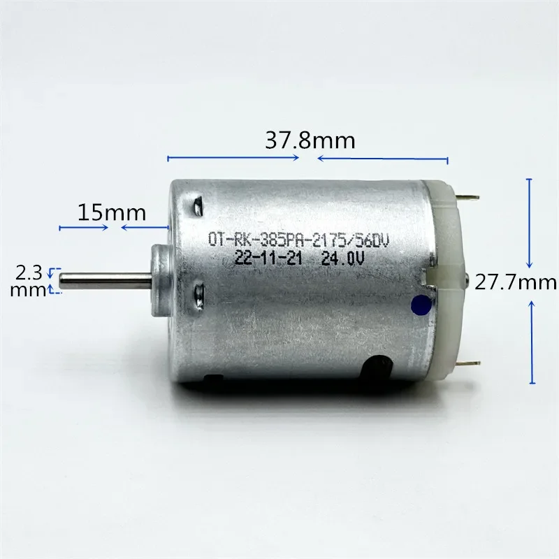 RS-385SA-2176/2175 Motor DC 18V-36V 24V High Speed Micro Round 27.5mm 385 Electric Motor for Hot Gun Hair Dryer Vacuum Cleaner
