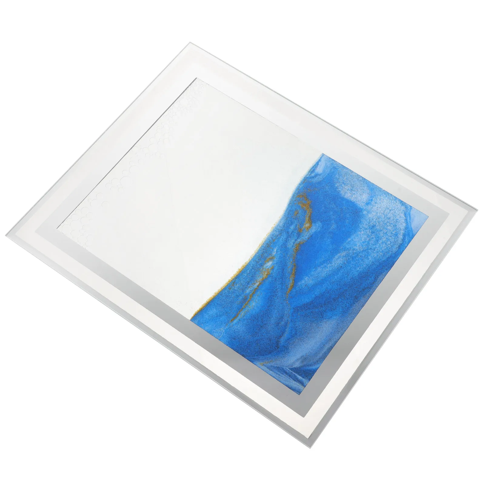 3D trasparente in movimento sabbia arte clessidra ornamento da tavolo sollievo dallo stress sollievo dall'affaticamento degli occhi decorazione per ufficio casa soggiorno