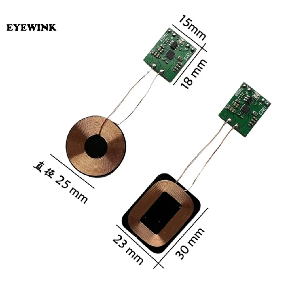 [lithium battery wireless charging] 5W wireless charging receiver module small coil built-in 3.7V modification scheme image 5