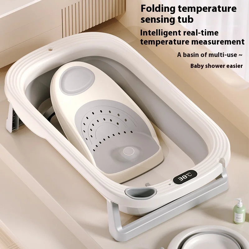 

Smart Warm Baby Bathtub Household Foldable Baby Bathtub Baby Bathtub Baby Bathtub Large Bathtub Can Accommodate Two Children