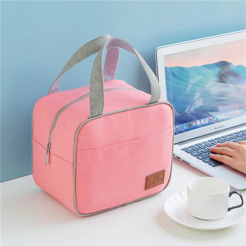 Insulated Lunch Bag Portable Tote Family Travel Cooler Bags Fresh Thermal  Bento Bag Picnic Drink Fruit Food Women Men Bag