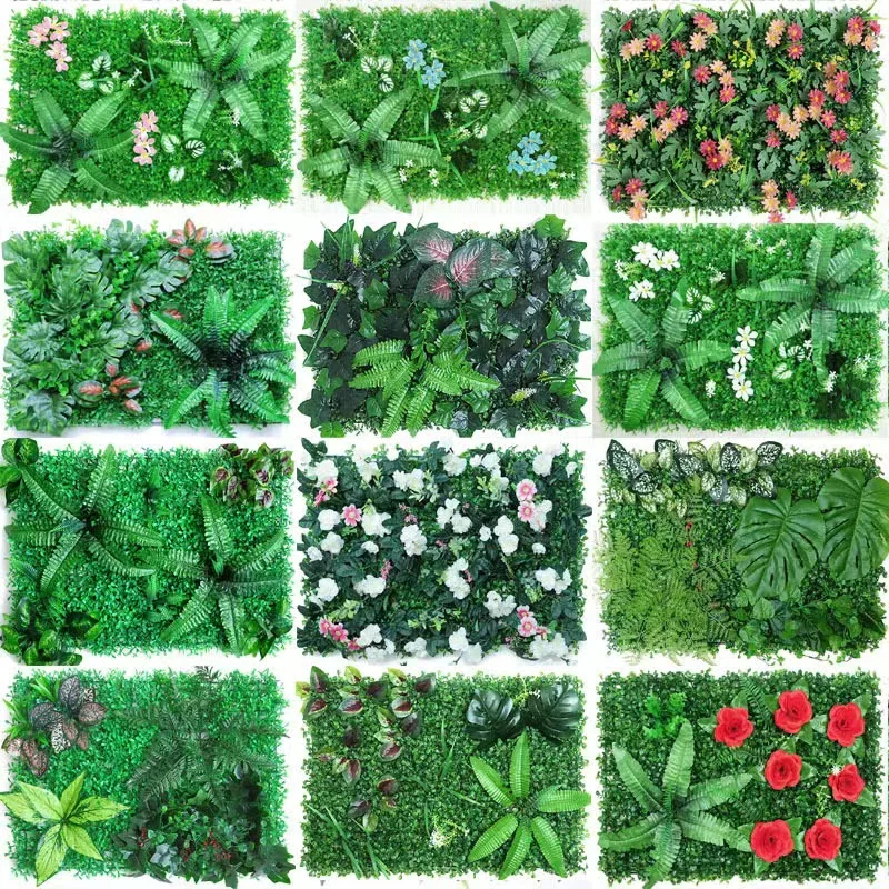 

New Artificial Plant Lawn Background Wall Simulation Grass Leaf Wedding Decoration Green Carpet Turf Home Decor Fake Plant