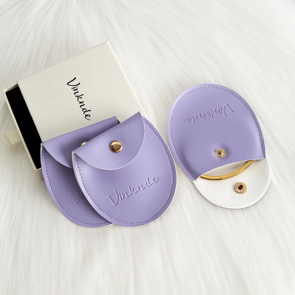 

50/100pcs PU Leather Jewelry Bag Custom Logo Snap Button Gift Dust Pouch Ring Earrings Necklace Packaging Wedding Party Display