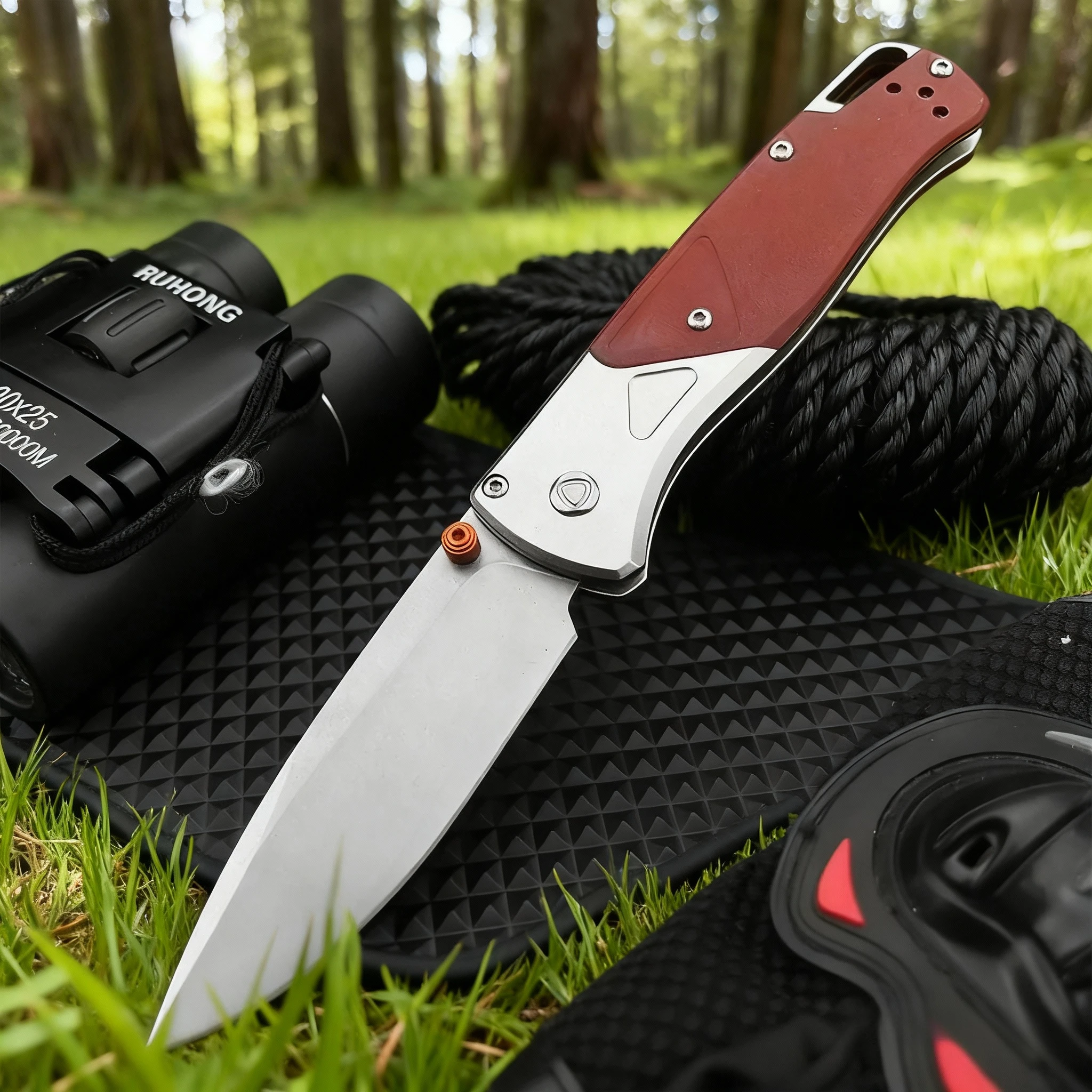 

Прочный складной карманный нож BM 535-9 с лезвием D2 и рукоятью G10 для активного отдыха, кемпинга, туризма, выживания. Высококачественный инструмент EDC.