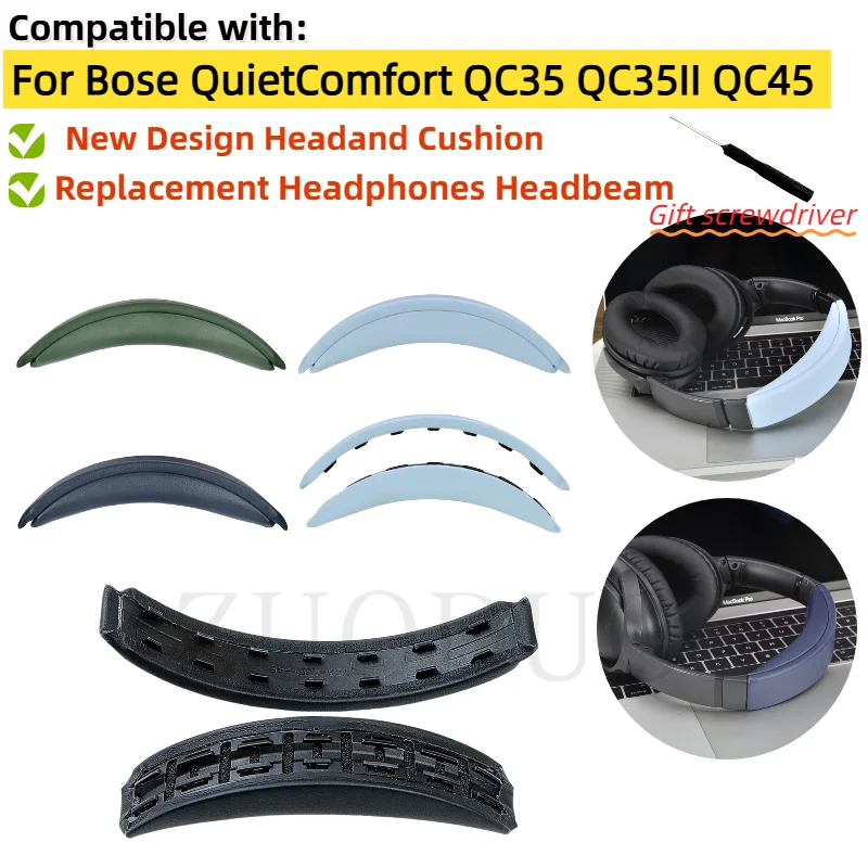 

Removeable Headband For Bose QuietComfort QC35 QC35II QC45 Headphone headband Cushion Parts accessory with screwdriver