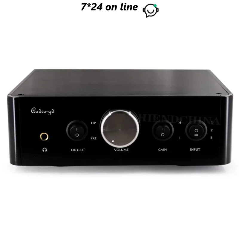 

Audio-GD A-2 2500mW Class A Headphone Amplifier/Pre-amplifier Negative Feedback-free Design CAST Technology Discrete Transis