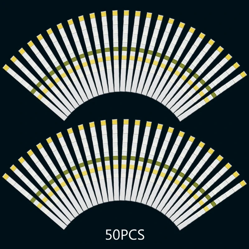 50/100PCS 7 en 1 Tiras prueba para acuarios Juego pruebas para peceras Prueba agua para acuarios