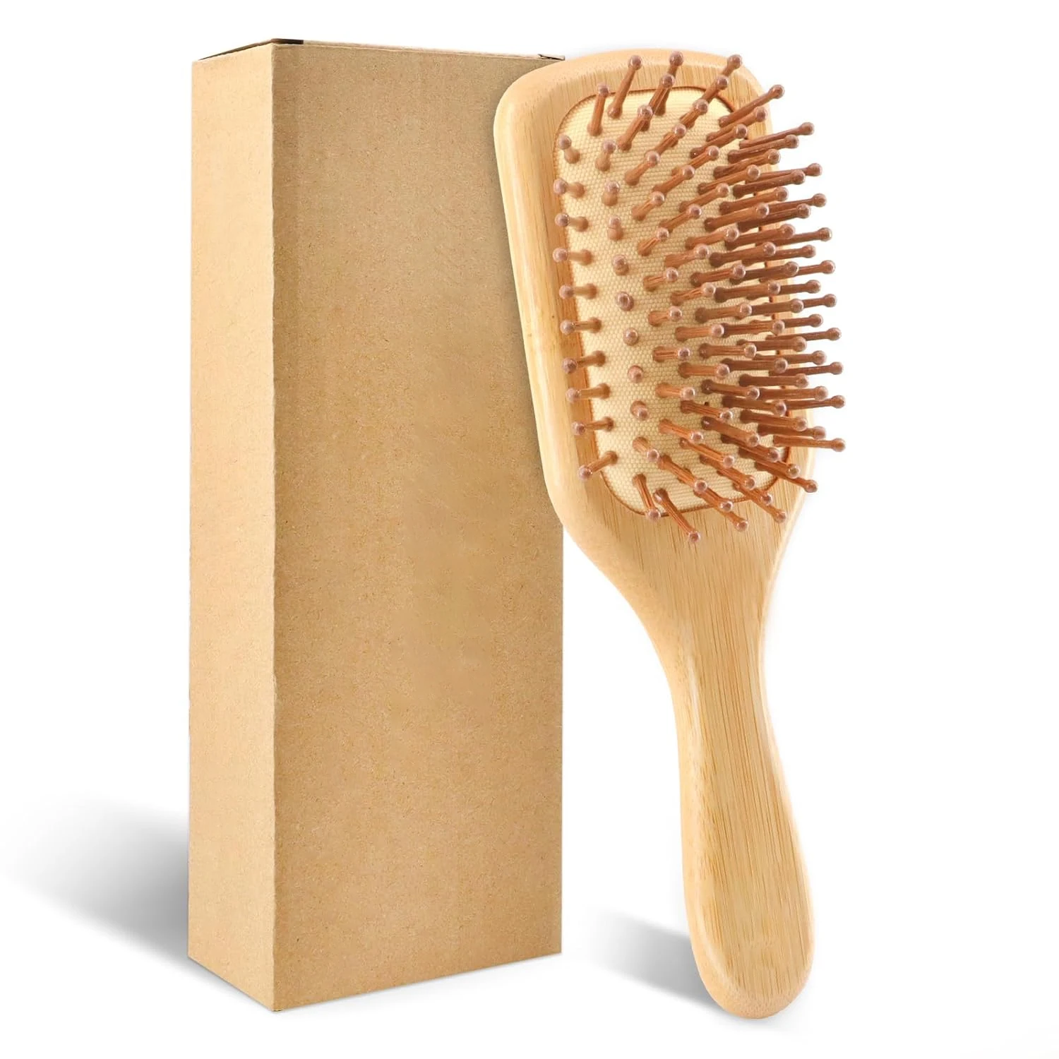 

Щетка для массажа головы с подушкой безопасности, бамбуковая щетка для массажа кожи головы, расческа для волос, деревянная расческа для завивки подушек безопасности