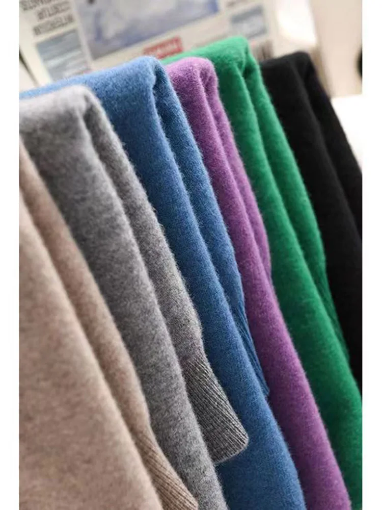 women\'s Cashmere Sweater O-Collar Long sleeve Button Sweater Casual Let ter Cardigan Harajuku Coat Shirt Top Korean Knitwear