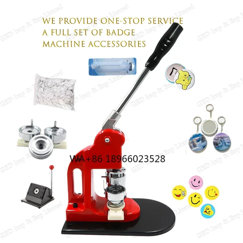 

Badge Maker Round New Arrival Manual DIY Personalized Mirror Bottle Opener Pin Button 25mm 32mm
