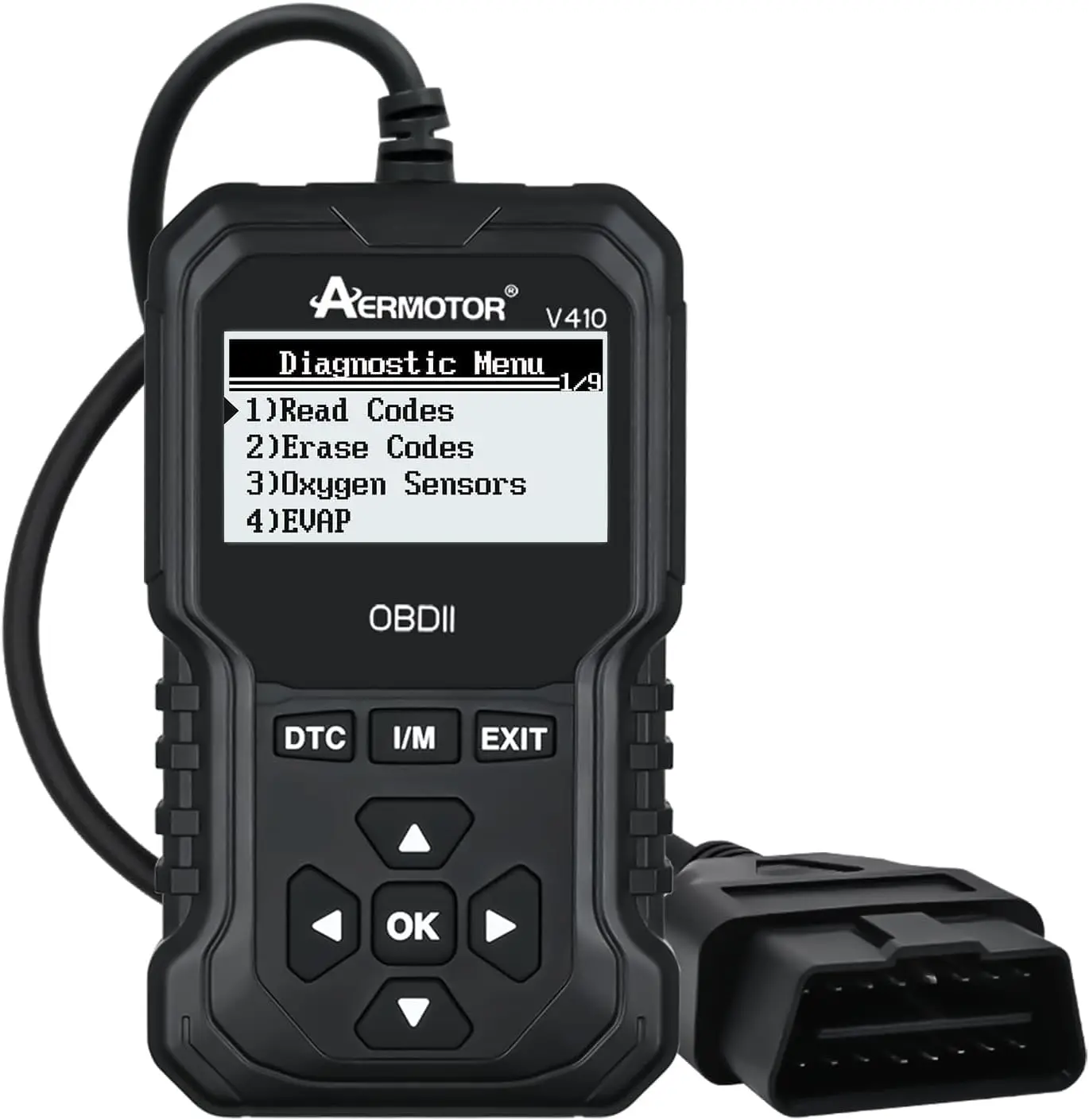 

OBD2 Scanner V410: Engine Fault Code Reader with Live Data for All OBDII Cars 1996+, Black