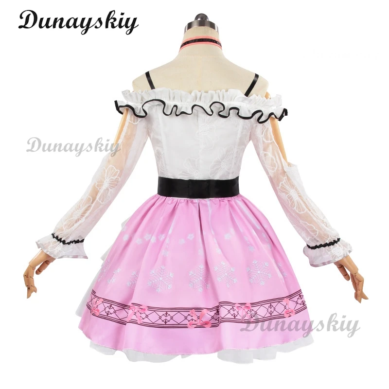 Nikki Cosplay Anime Infinity Nikki Sweet Pink Lolita Dress Uniform Wig Set Halloween Party Outfit for Women SKIRTS