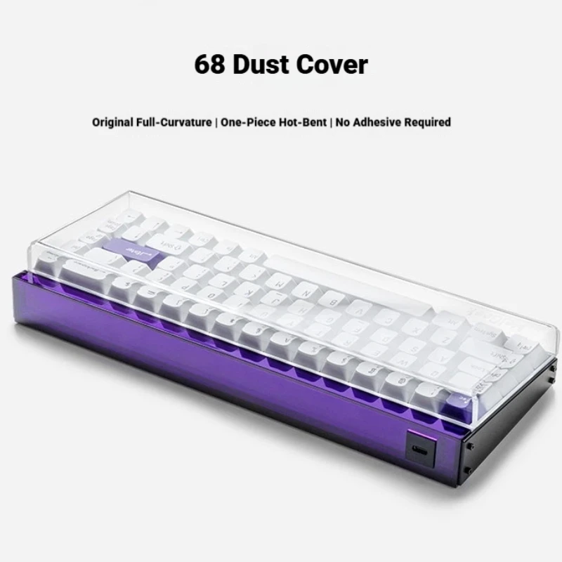 Keyboard Dust Cover Acrylic Transparent Waterproof Protector Fit 68 Keys Gaming Mechanical Keyboard Anti Dust Storage Accessory