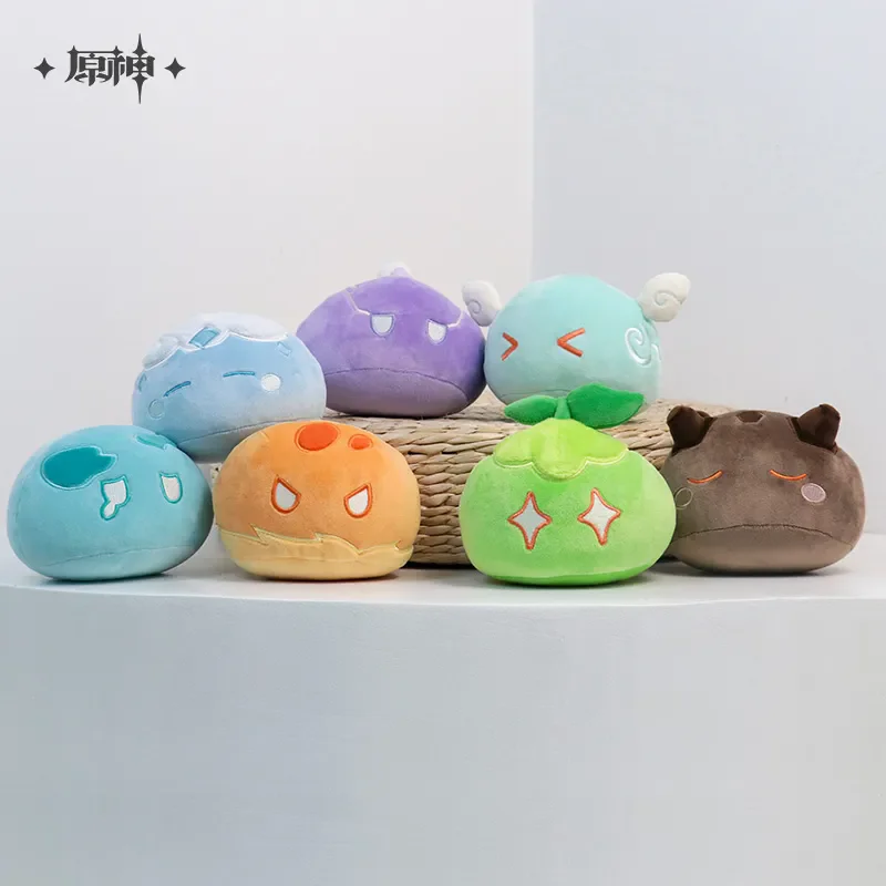 أنيمي لعبة Genshin Impact Official Merch miHoYo Slime Series الأصلي أصيلة الوحل الشكل أفخم قلادة تأثيري هدية عيد ميلاد
