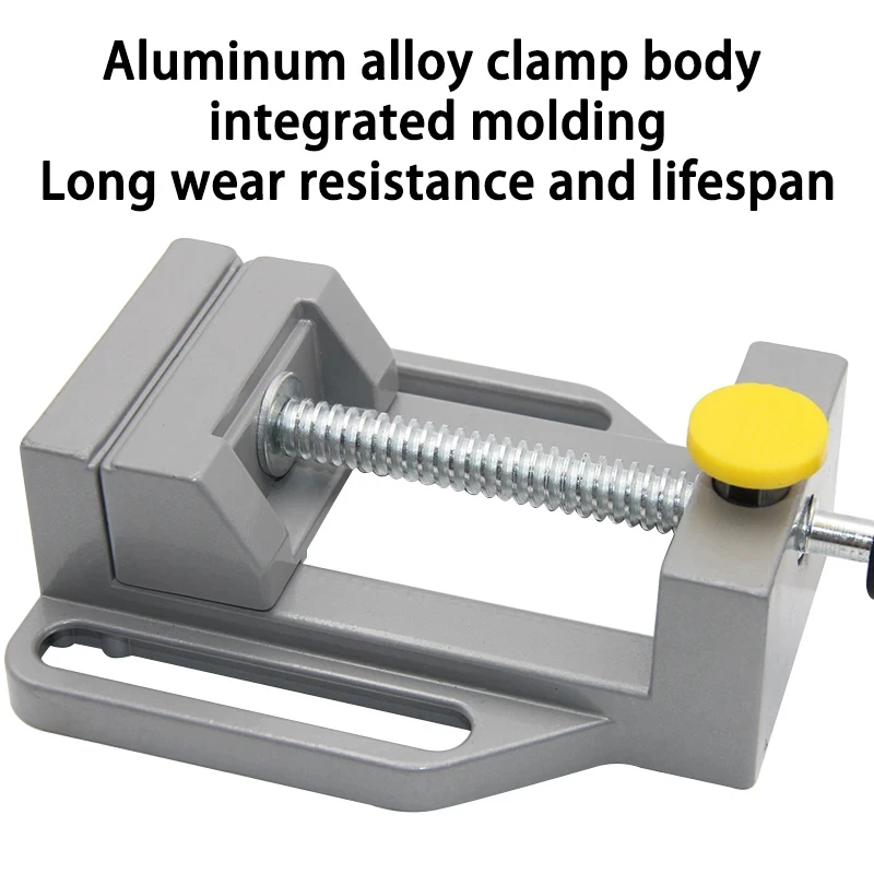 Flachzange aus Aluminiumlegierung, feststellbares Klemmwerkzeug, einfache, leichte Tischzange, Zubehör für Elektrobohrerhalterung – Detail 7